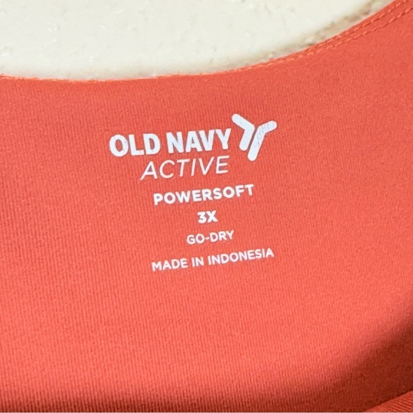 Old Navy Size 3X  Plus Powersoft Go Dry Mini Dress Orange Sienna Skort - Picture 5 of 7